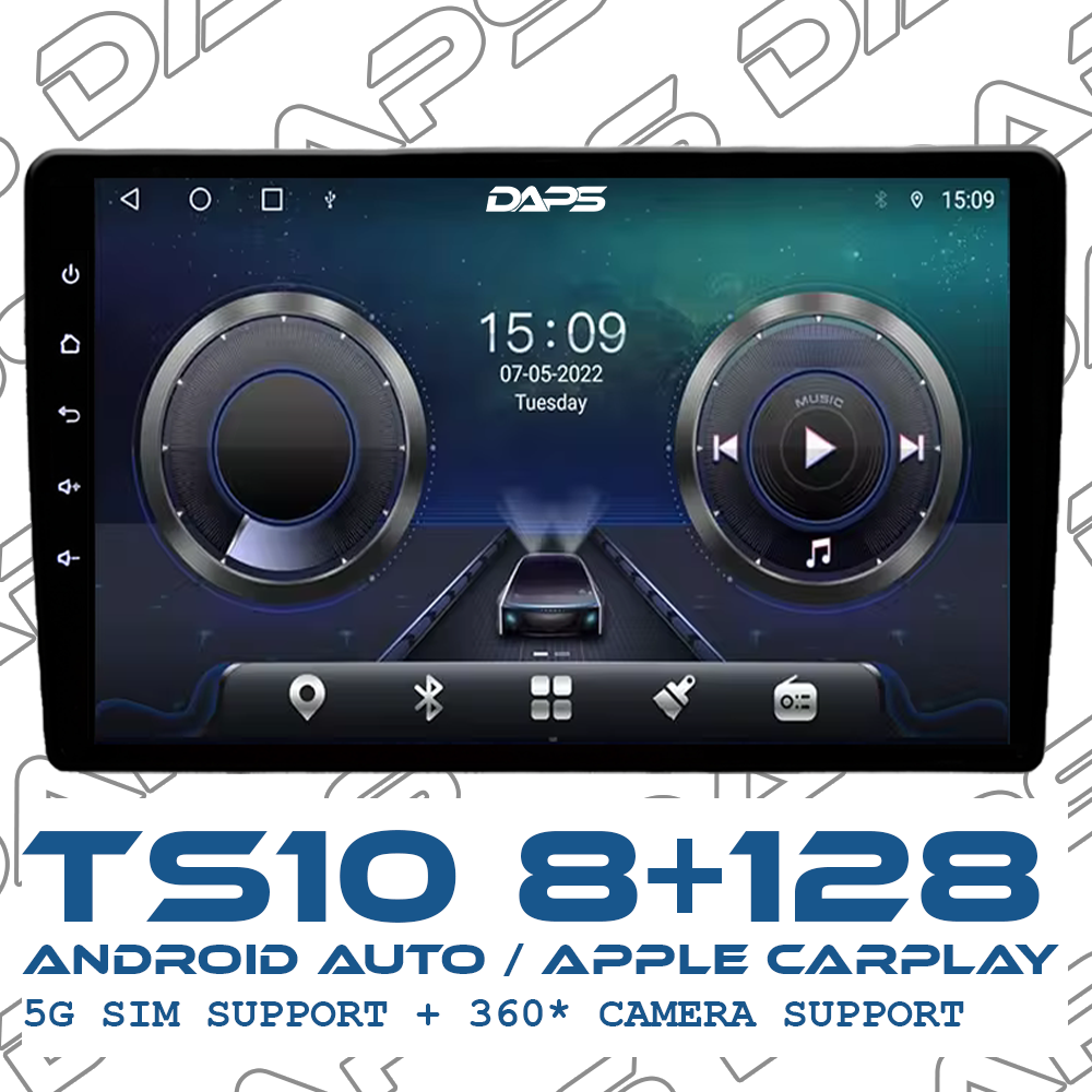 DAPS Mighty Series DSP Android Stereo – LTE SIM, 3D 360° Camera (8GB/128GB)