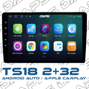 DAPS MIGHTY Series | DSP Android Stereo | LTE Sim Support | 3D 360° Camera Support | Apple Carplay & Android Auto (2GB/32GB)