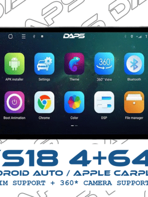 DAPS Mighty Series DSP Android Stereo – LTE SIM, 3D 360° Camera (4GB/64GB)